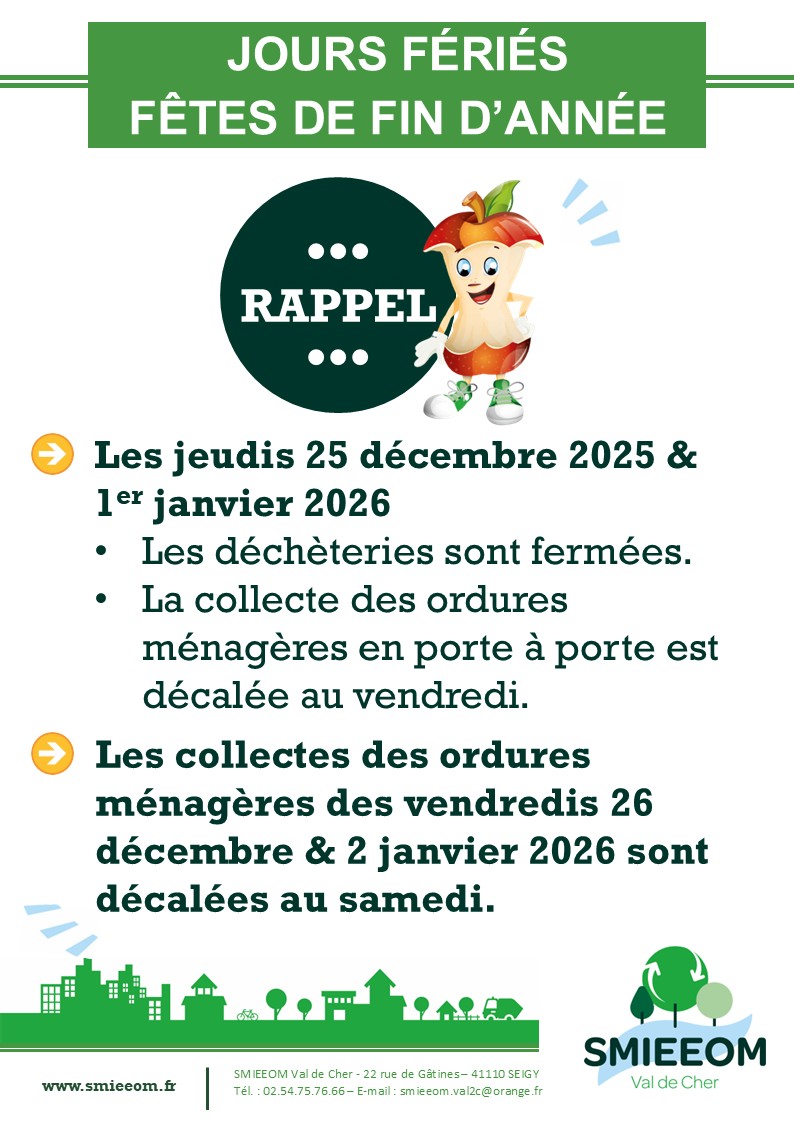 Jours fris fin anne 2025